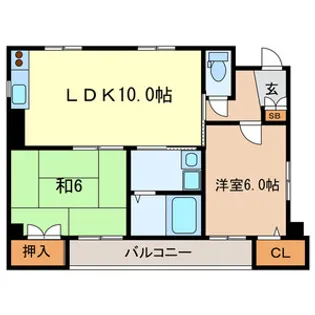 ブルーコート【5階】の間取り