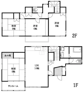 千葉県市川市柏井町1【一戸建】の間取り
