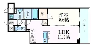 ベラジオ雅び京都洛北ガーデン【3階】の間取り