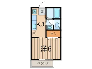 ブロッサム姿見【1階】の間取り