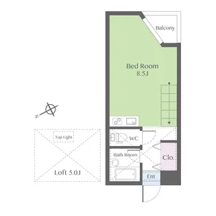 GRAND PIN【2階】の間取り