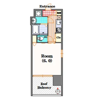 Primavera Nishi Shinsaibashi(プリマヴェ)【2階】の間取り