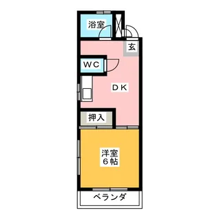 サンライズII【2階】の間取り