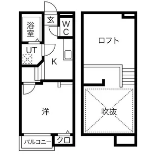 Creo八田壱番館【2階】の間取り