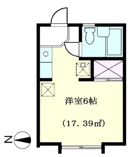 ハイツリベルテ【2階】の間取り