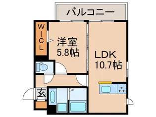オークリーフ三郷A【2階】の間取り