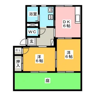エーデル・ハイム【1階】の間取り