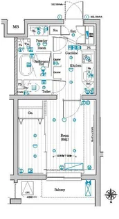 メイクスデザイン学習院下【4階】の間取り