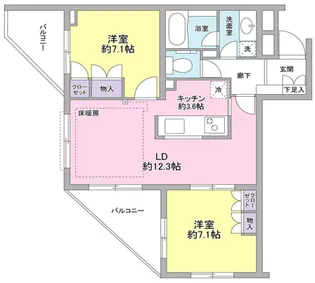 ザセンチュリー宮崎台【1階】の間取り