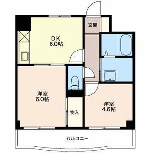メゾンラポール【3階】の間取り