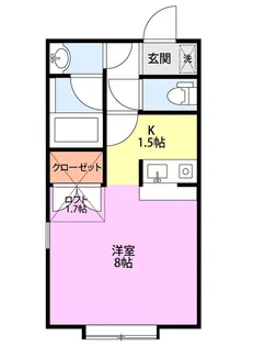 アローンハイツII【1階】の間取り