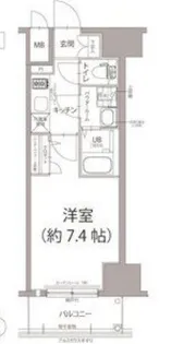 エスリード栄ラ・ヴィ【14階】の間取り