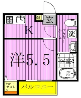 スコール【3階】の間取り