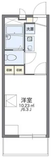 レオパレス朝日【2階】の間取り