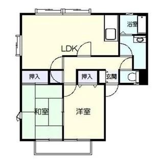 セントハイツI棟【2階】の間取り