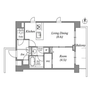 エミリブ下落合【6階】の間取り