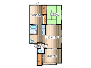 Cas ym・カーサYM【2階】の間取り