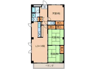 タートルハイツ【4階】の間取り