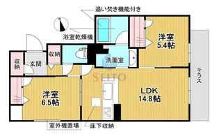 ラカーサ和【1階】の間取り