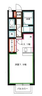 プランドール・レーブ【1階】の間取り