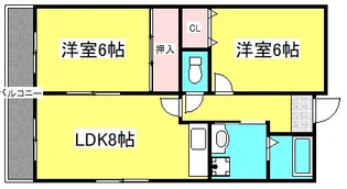 エスポアールキンダ【2階】の間取り