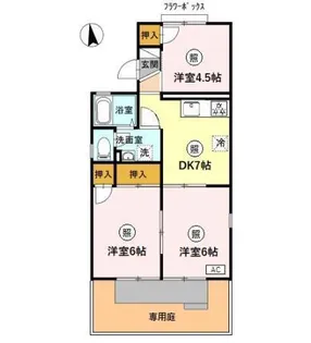 グリーンパーク森町【2階】の間取り