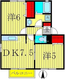 セピアコート D棟【1階】の間取り