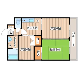 東大野田アヴェニュー【5階】の間取り