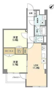 ROCKCOURT三田【1階】の間取り