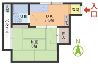 メゾン大坂【1階】の間取り