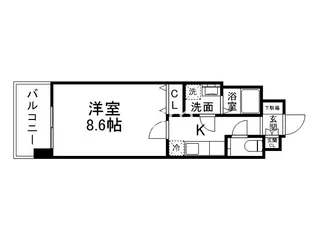 メゾンノーブル【6階】の間取り