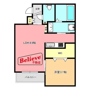 (仮称)Cherim西鉄久留米IV【1階】の間取り