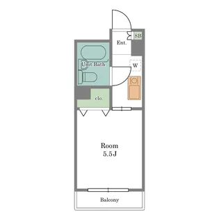 エスタ梅ヶ丘【1階】の間取り