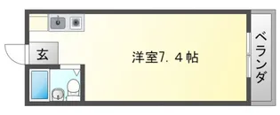 ソサエティ山手【3階】の間取り