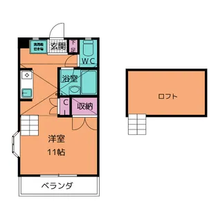 コータスII【2階】の間取り