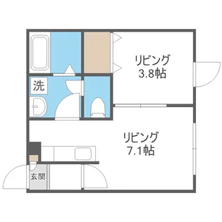 トレジャーキャッスル伍番館【2階】の間取り
