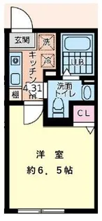 リアフォンテーヌ橋本【3階】の間取り