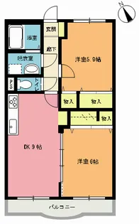 アメニティパレスB棟【3階】の間取り