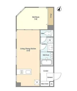 シェモア白金高輪【2階】の間取り