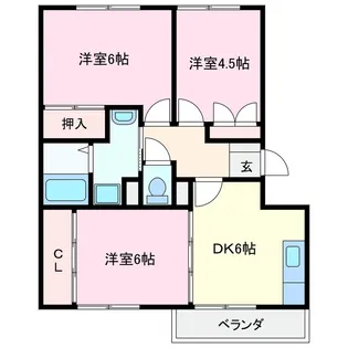 サンフラワーII【2階】の間取り