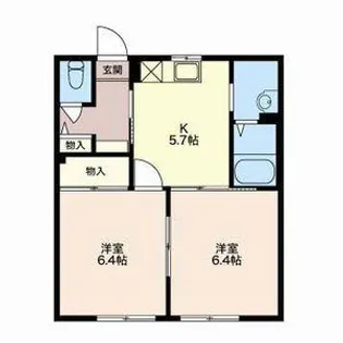 ひまわり C【1階】の間取り