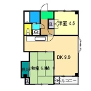 クレールメゾンK【4階】の間取り