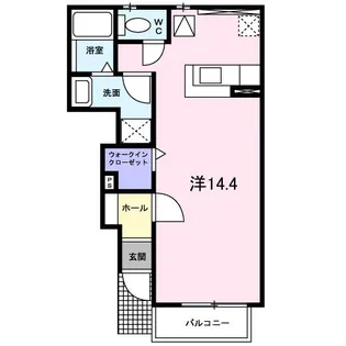 ソレアード・ピノ【1階】の間取り