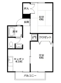 サンセジュール(四倉町字西一丁目)【1階】の間取り
