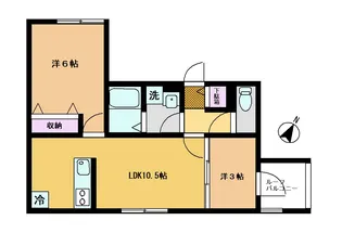 エメラパン【2階】の間取り