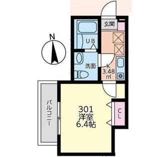 CasaMoma中野島【3階】の間取り