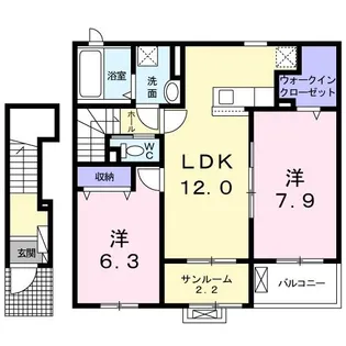 しをん【2階】の間取り