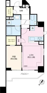 シティテラス文京小石川【1階】の間取り