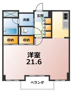 シャトーヨサミ【4階】の間取り