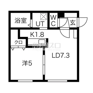 ALPHA中の島【1階】の間取り